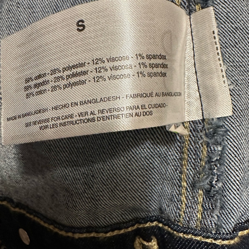 🔥Hot Sale🚒 Anne Klein Belted Jean Jacket Size Small - Picture 6 of 11